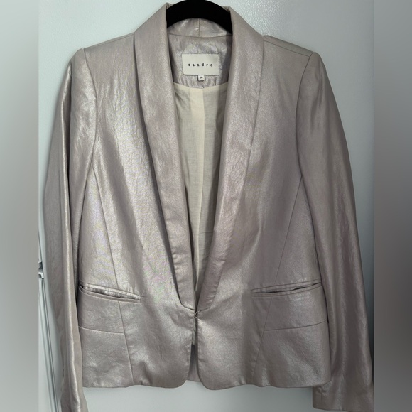 Sandro Paris metallic blazer - Picture 2 of 8